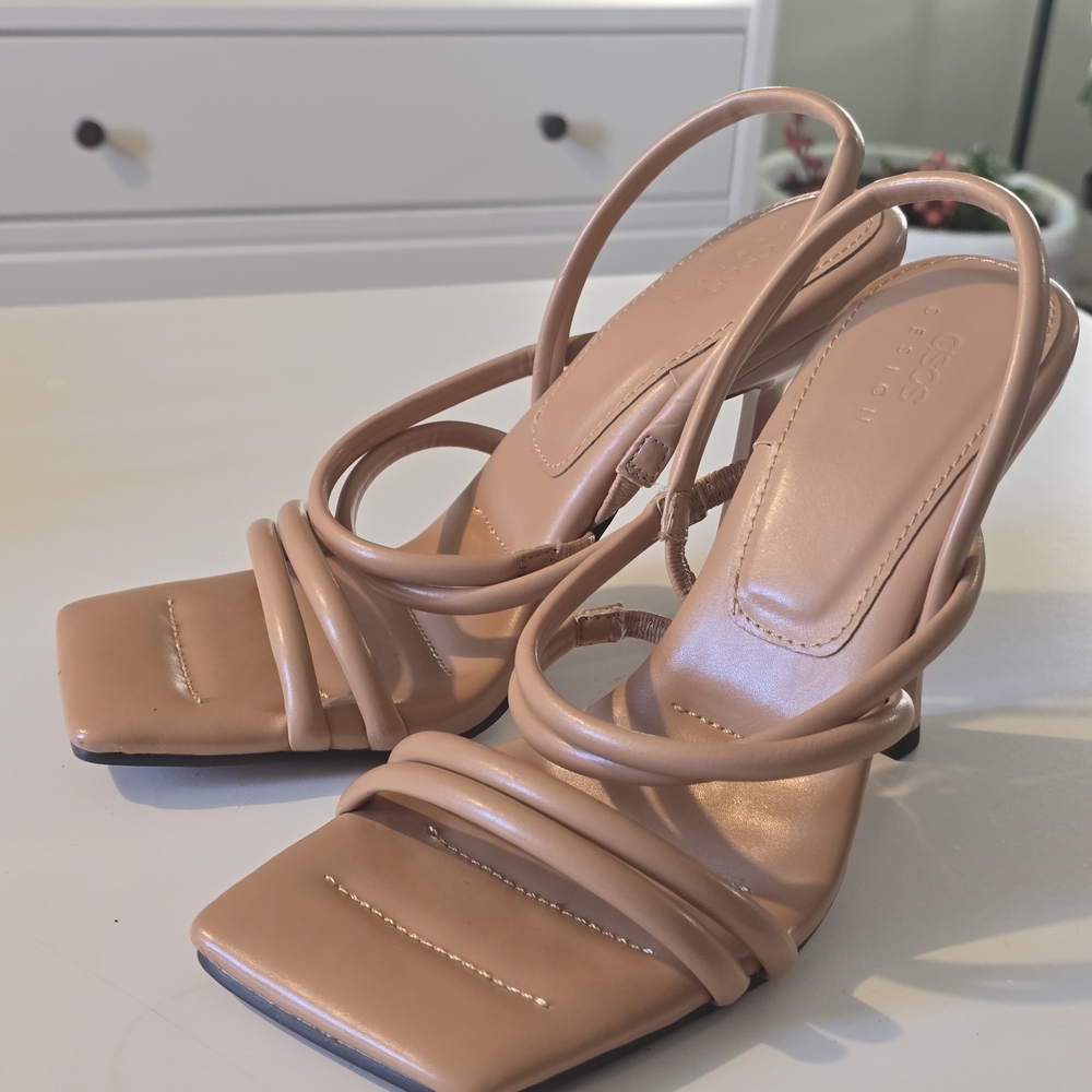 Asos Elegant Tan Strappy Sandals